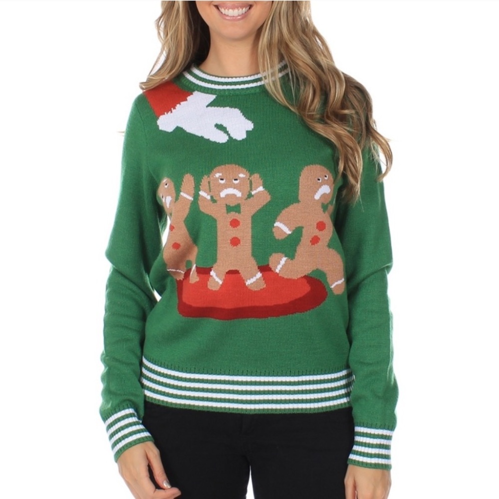 Tipsy elves sweater green